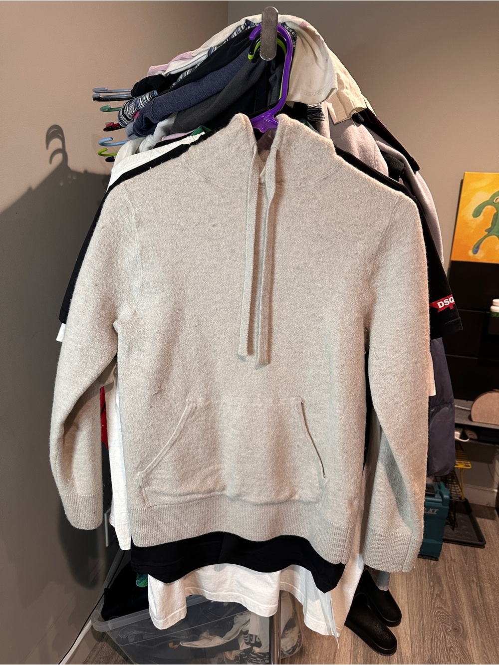 Aspesi Men’s Wool Hoodie Sweatshirt Size 48 Pre-Owned